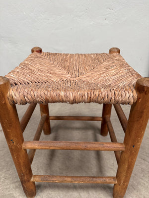 Rush seat stool