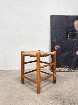 Rush seat stool