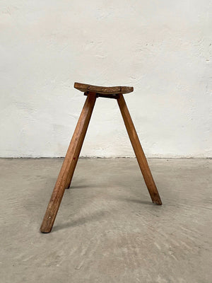 Rustic 3-legged stool