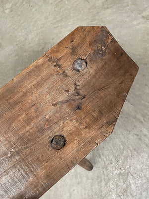 Rustic 3-legged stool