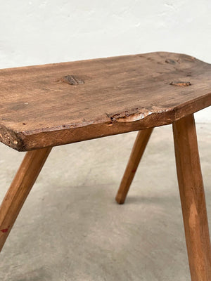 Rustic 3-legged stool