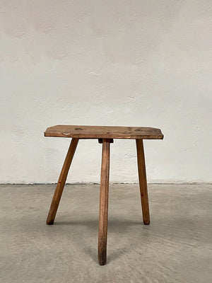 Rustic 3-legged stool