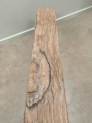 Slender oak bench