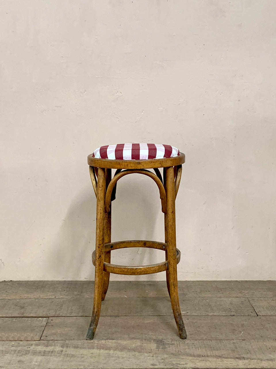 Tall bentwood stool