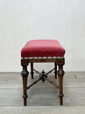 Upholstered bench 'as is' (or, £750 inc. re-upholstery, ex. fabric)