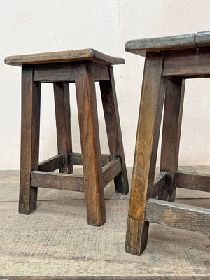 19th century A-frame stools (each)
