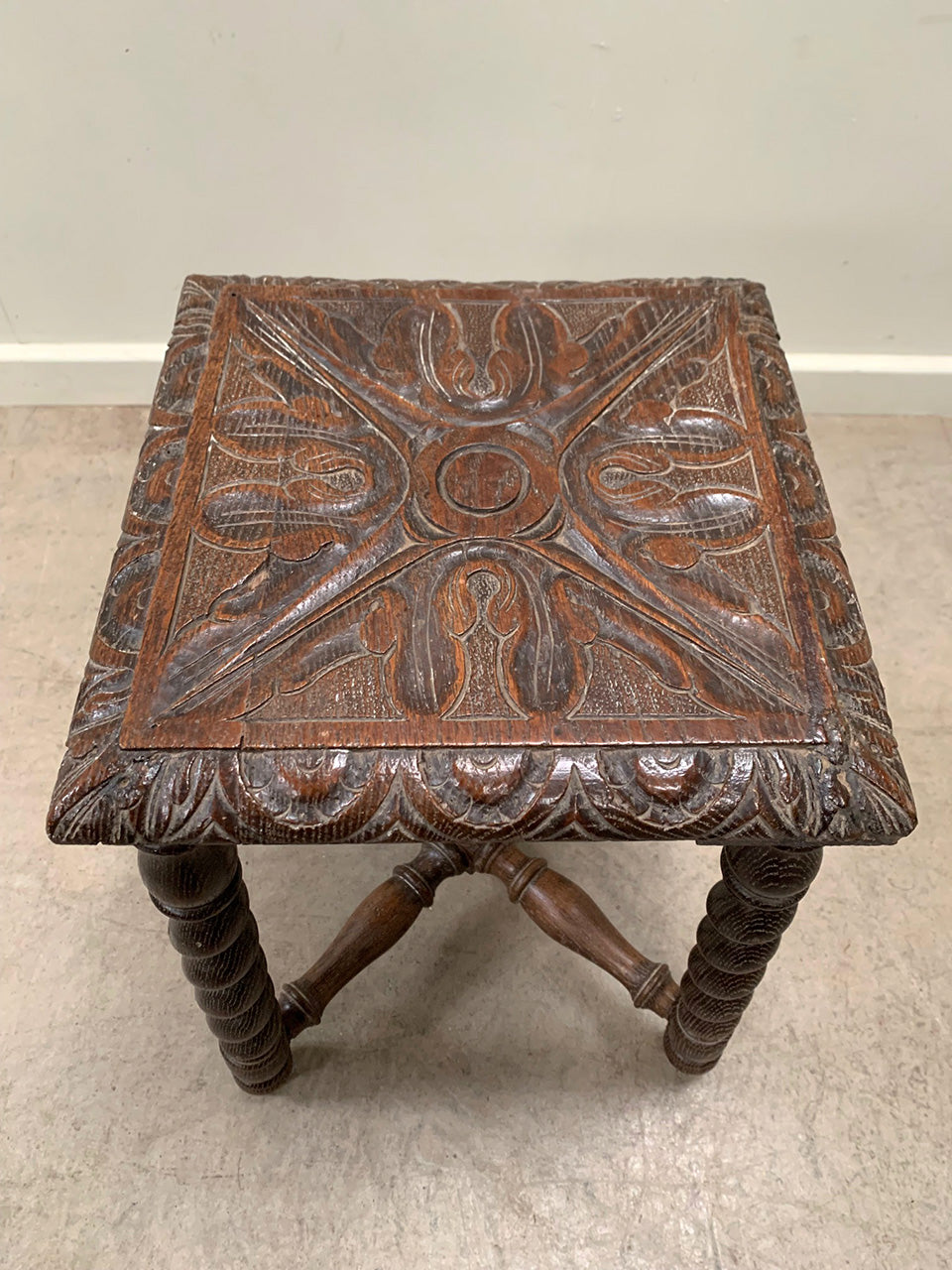 Barley twist stool