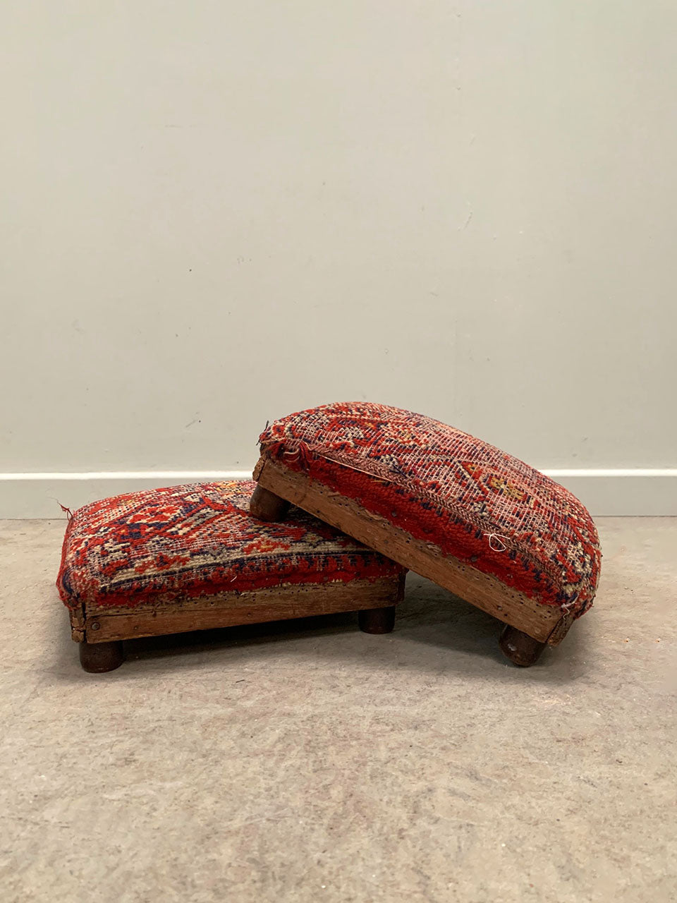 2 carpet footstools (each)