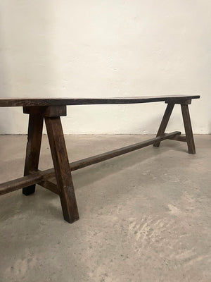 Long dining bench