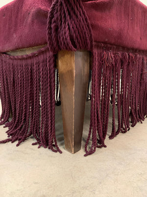 Rectangular stool for re-upholstery