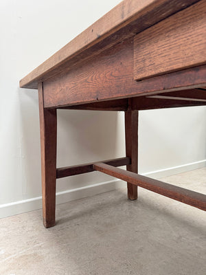Oak library table