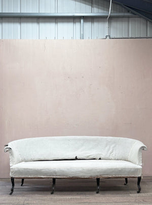 Wide sofa (inc. restoration and re-upholstery, ex. fabric)