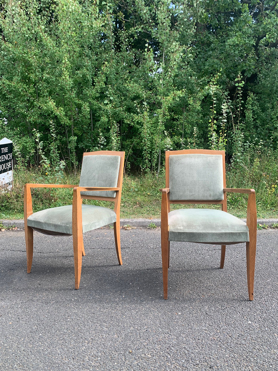 Pair of Scandinavian arm chairs