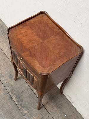 Book fronted bedside cabinet