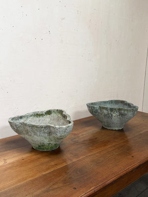 Pair of cast planters
