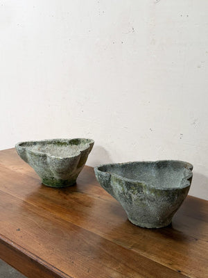 Pair of cast planters