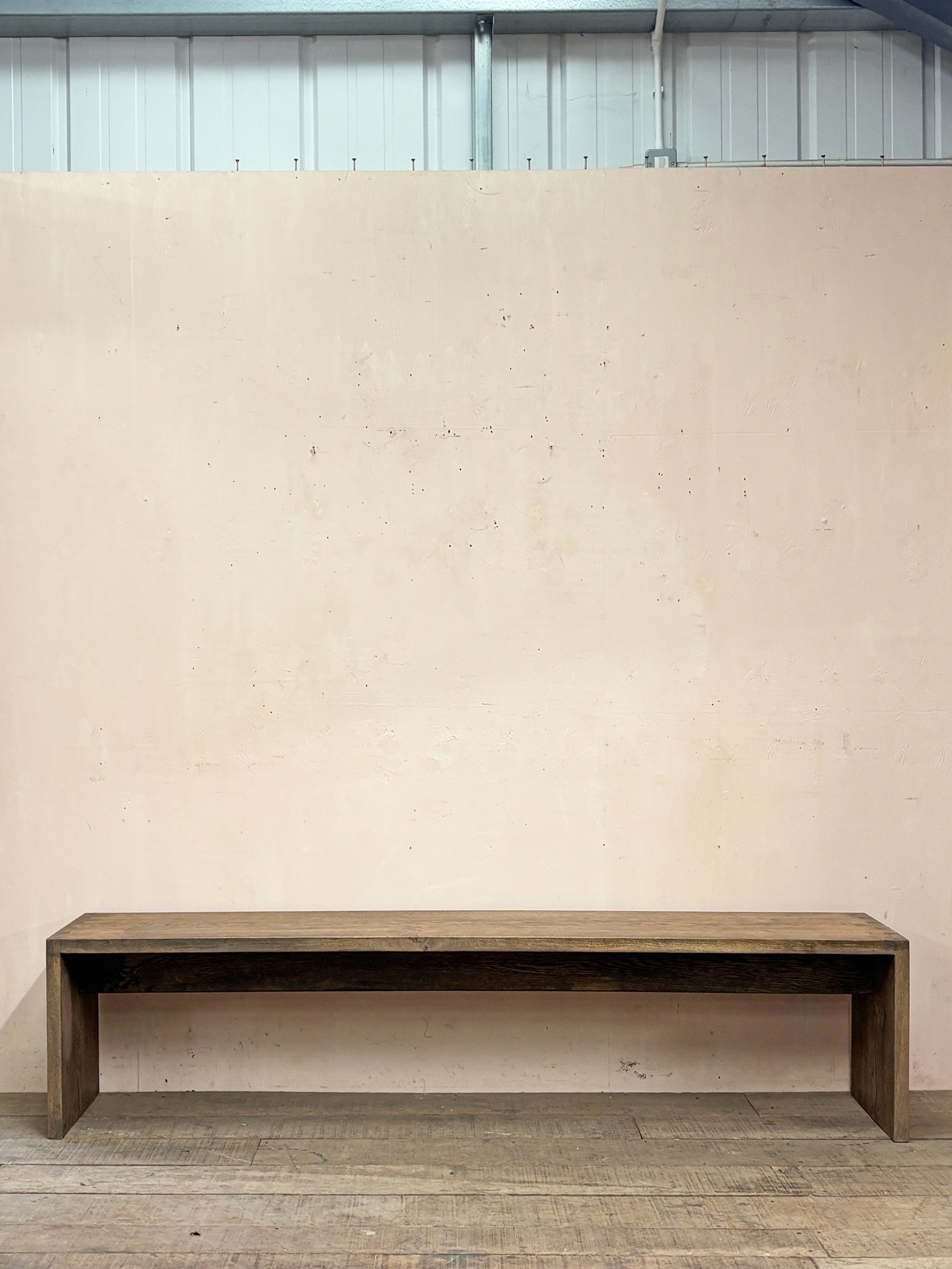 Deep seated bench with dovetail ends