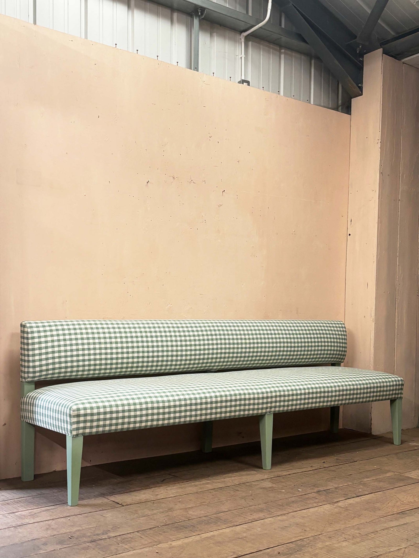 Open back dining bench