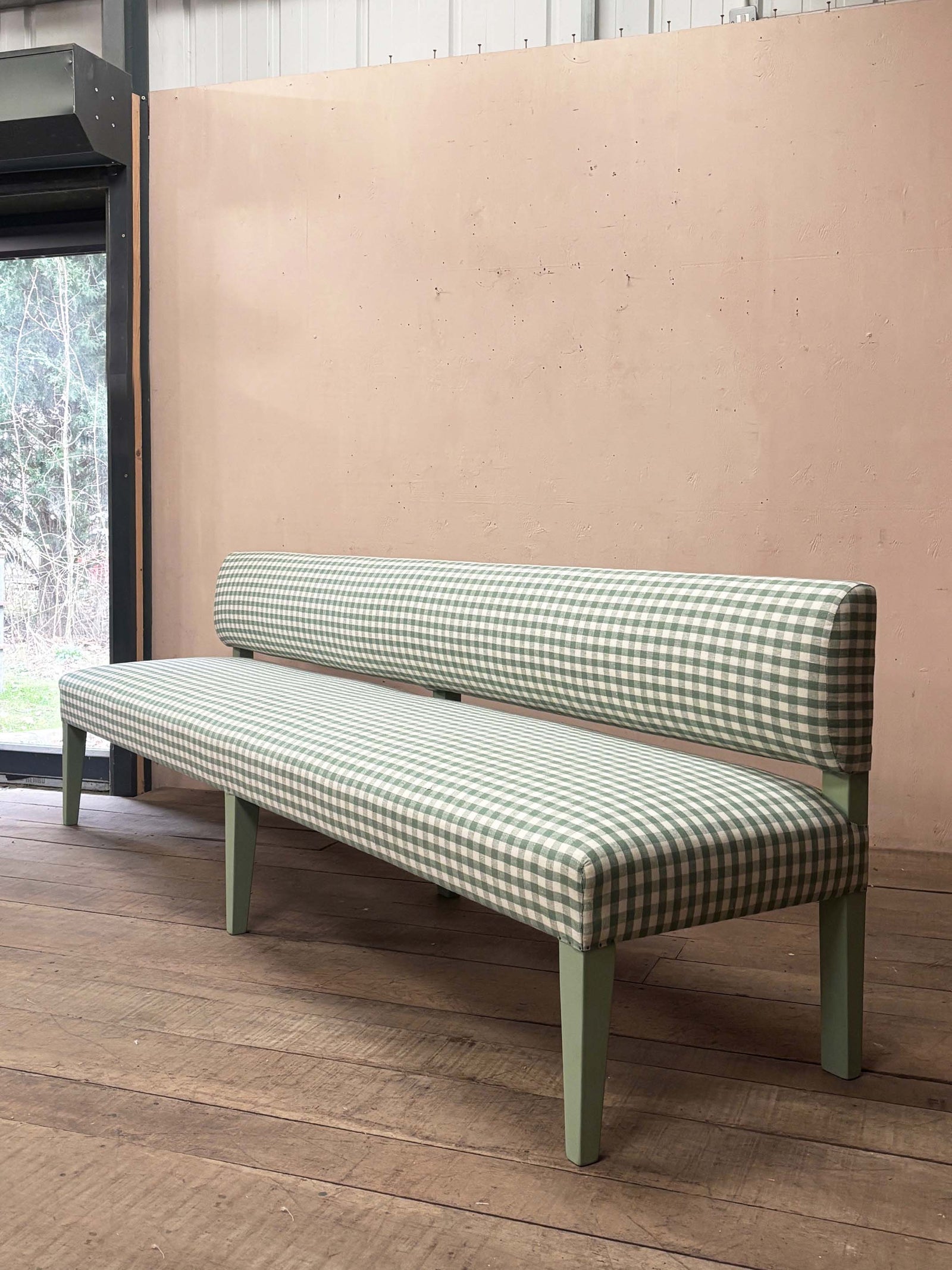 Open back dining bench