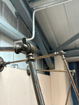 Articulated brass lights