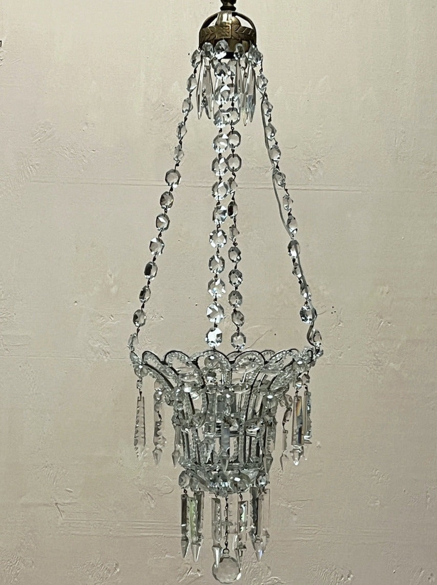 Basket chandelier