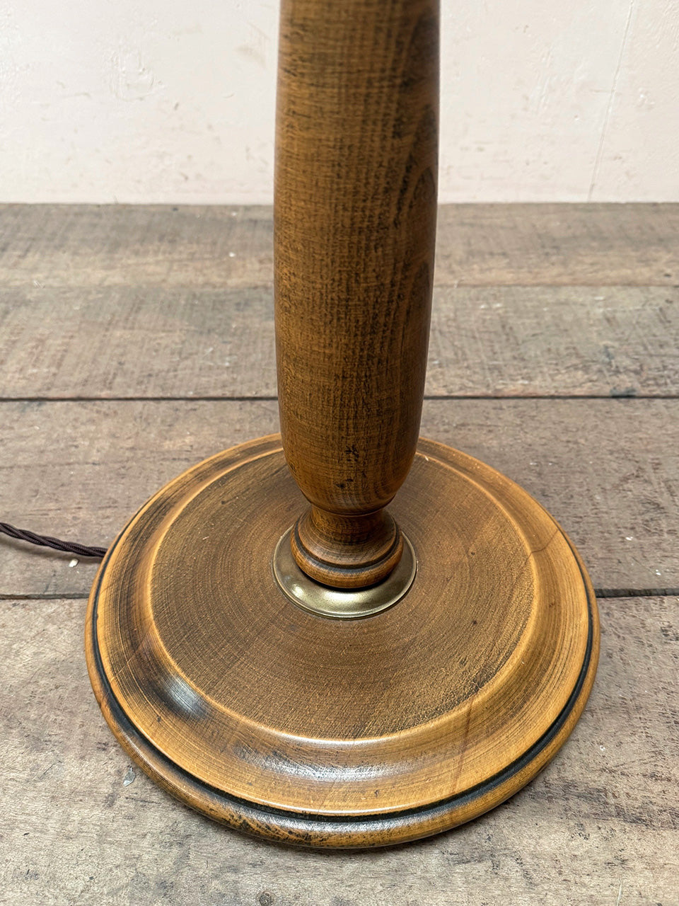 Brass standard lamp