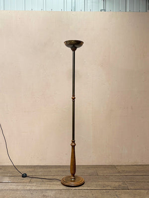 Brass standard lamp