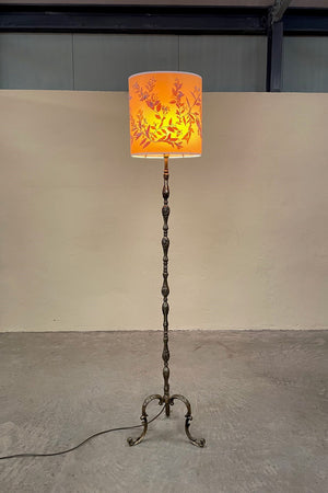 Brass standard lamp