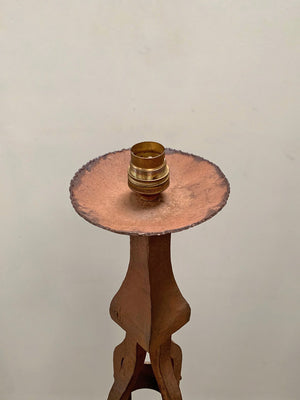Wrought iron standard lamp