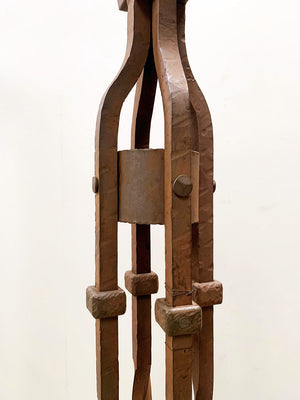 Wrought iron standard lamp