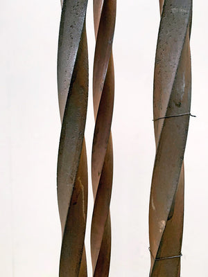 Wrought iron standard lamp
