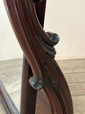 Large mahogany cheval