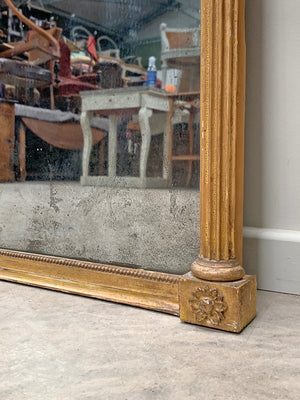 Gilded trumeau mirror