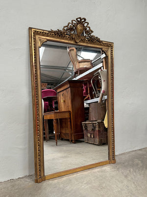 Louis XVI style gilt mirror