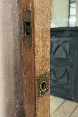 Mahogany mirrored door