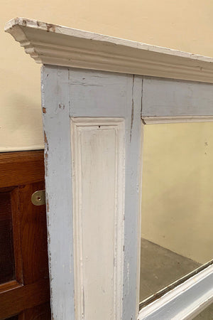 Painted trumeau mirror