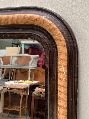 Louis Philippe ebonised mirror