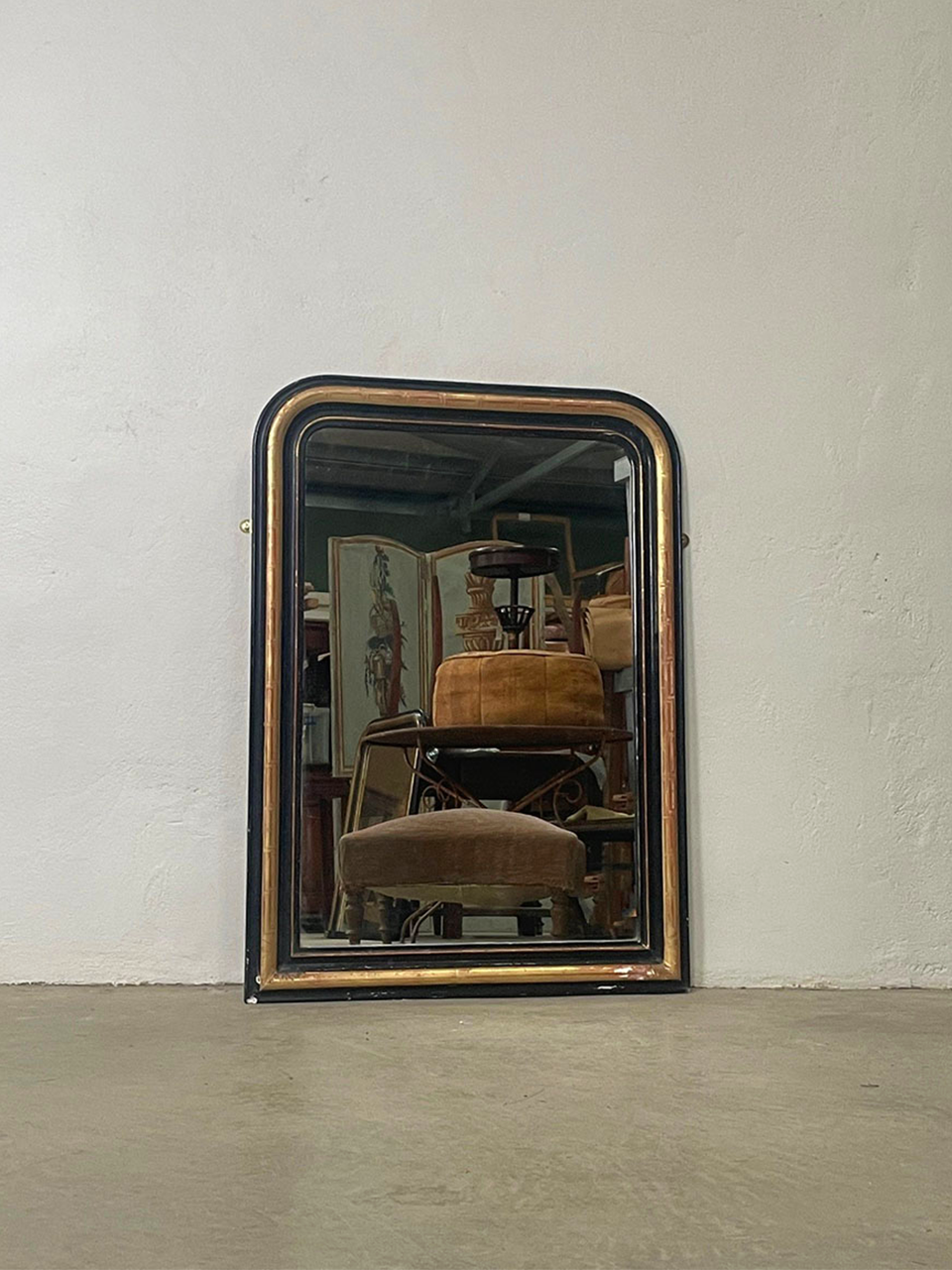 Louis Philippe ebonised mirror