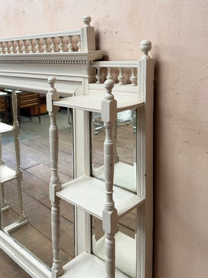 Edwardian mirror with shelves
