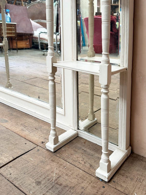 Edwardian mirror with shelves