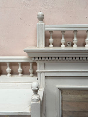 Edwardian mirror with shelves