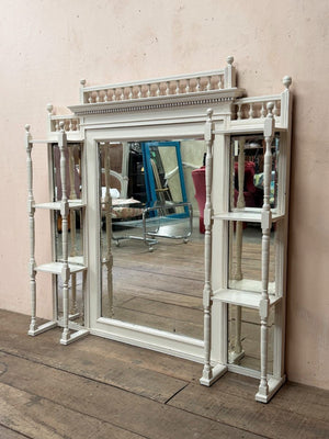 Edwardian mirror with shelves