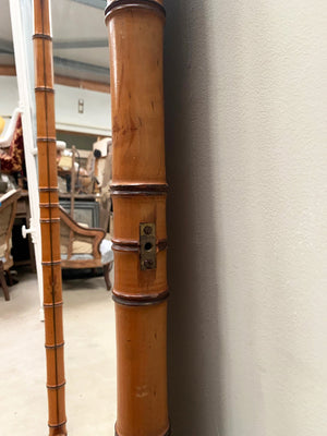 Dressing mirror in faux bamboo