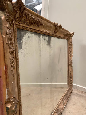 Distressed and foxed mirror