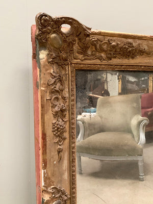 Distressed and foxed mirror