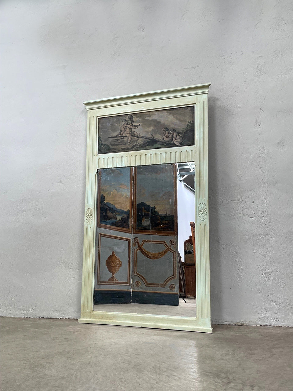 Louis XVI trumeau mirror