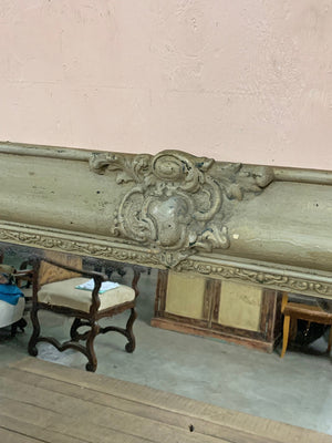 Large grey Restoration period mirror