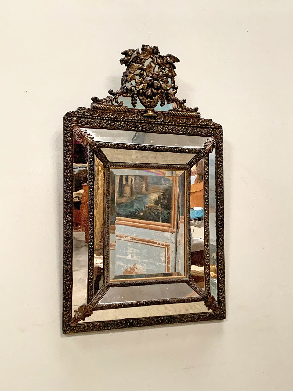 Late 1700's cushion mirror