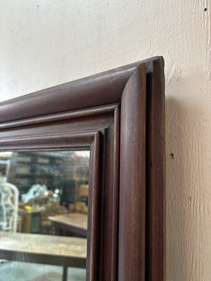 Large hardwood mirror