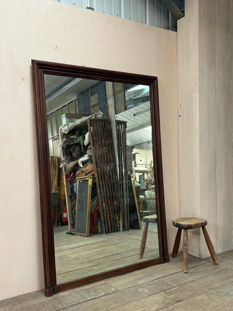 Large hardwood mirror